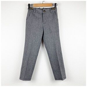 Tom & Drew Kids Herringbone Pants in Gray Size 5‎